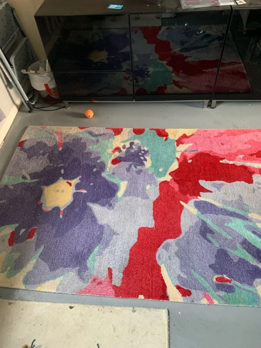 Patterned rug before cleaning in Scunthorpe by W.M Carpet Cleaning Services