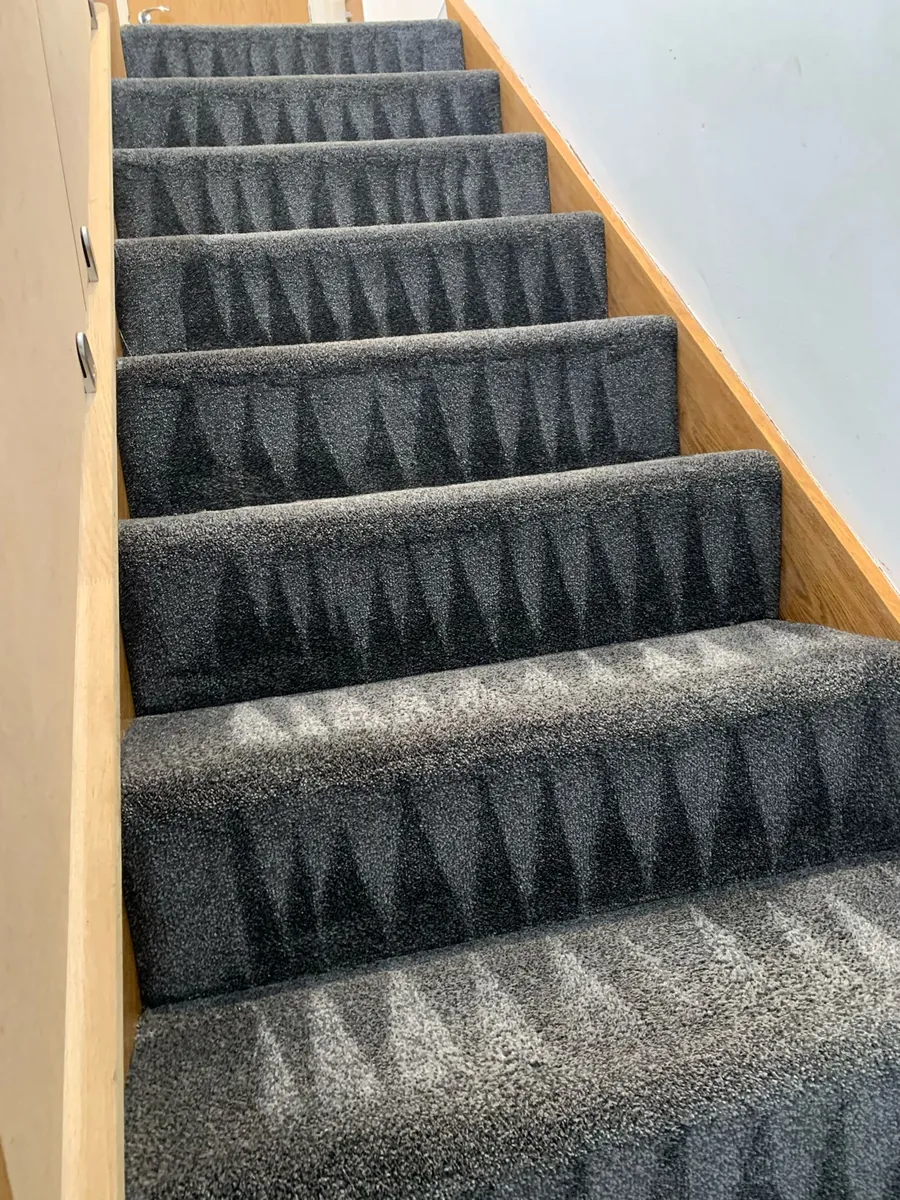 Stair carpet after cleaning in Scunthorpe by W.M Carpet Cleaning Services