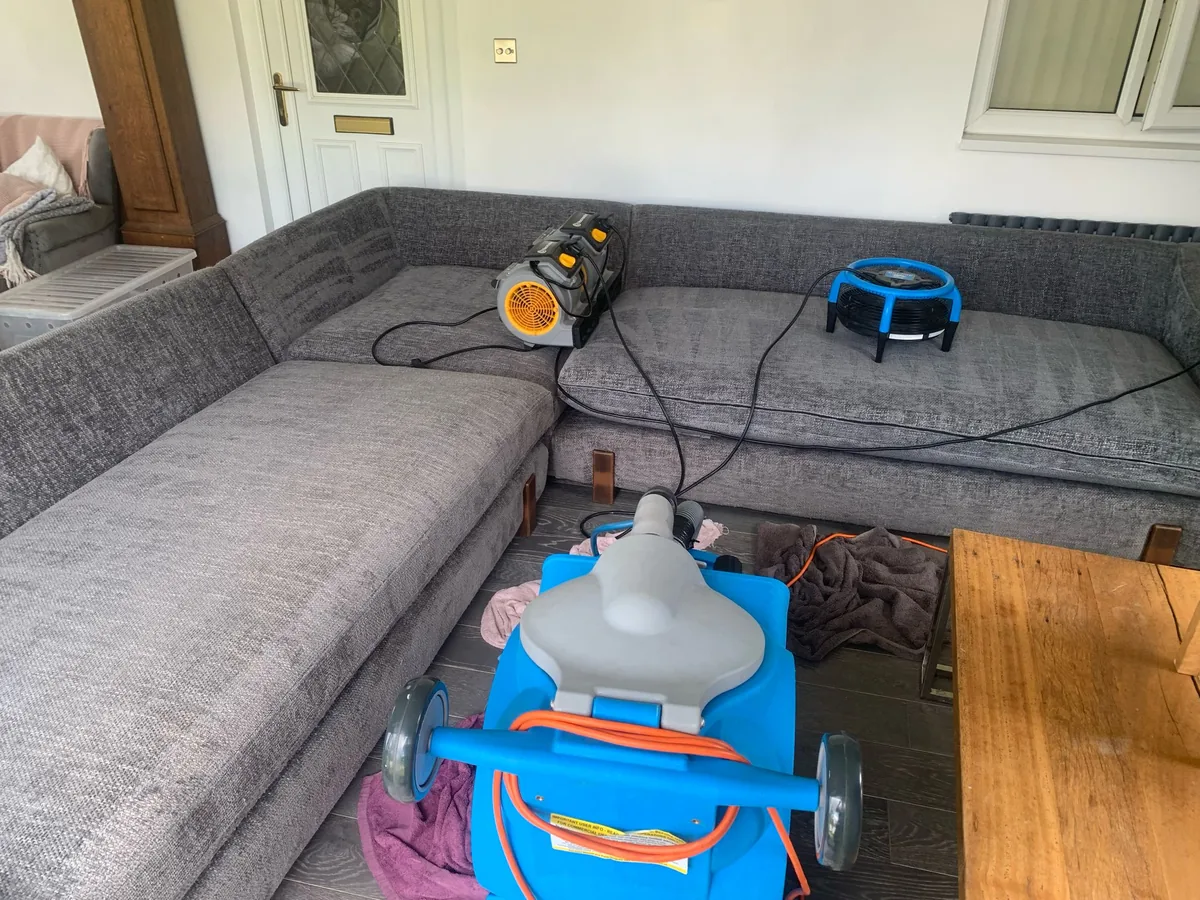 Sofa after professional upholstery cleaning in Scunthorpe by W.M Carpet Cleaning Services